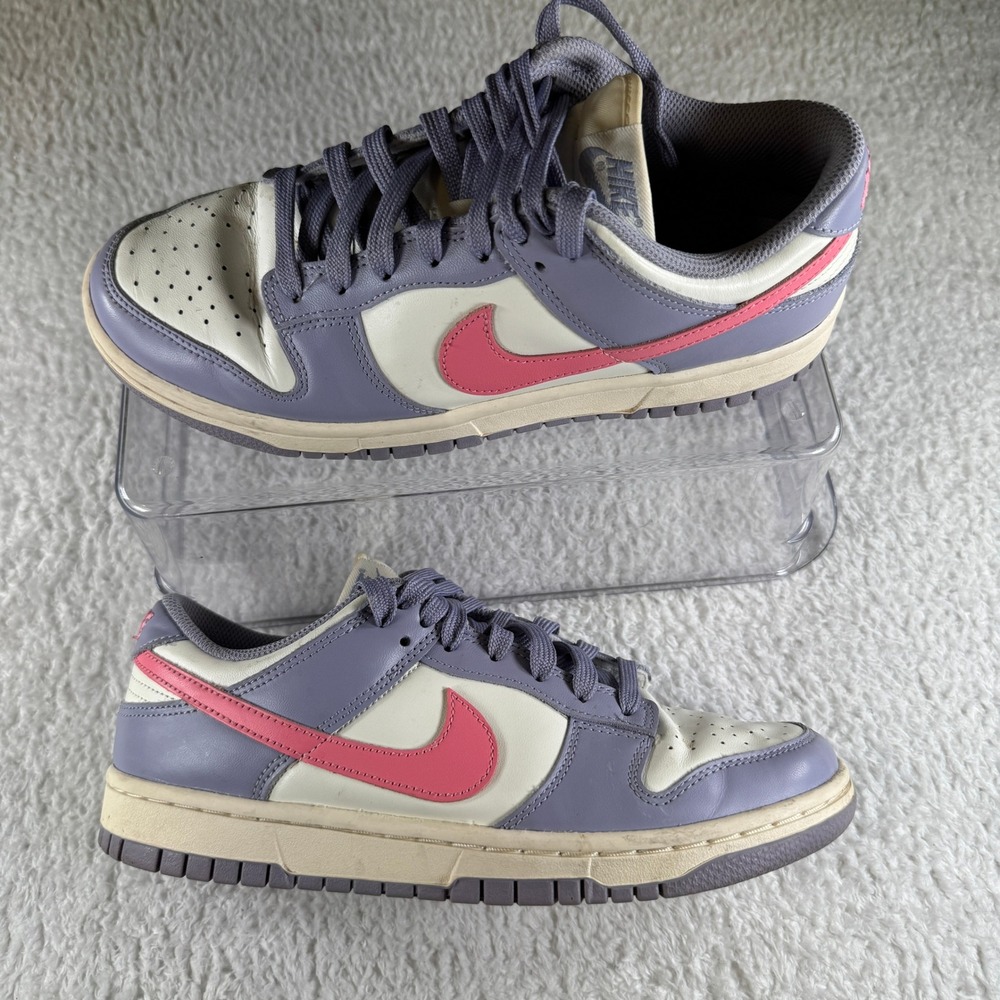 Size 8.5 - Women's Nike‎ Dunk Low Indigo Haze Purple Pink Sneakers Shoe White